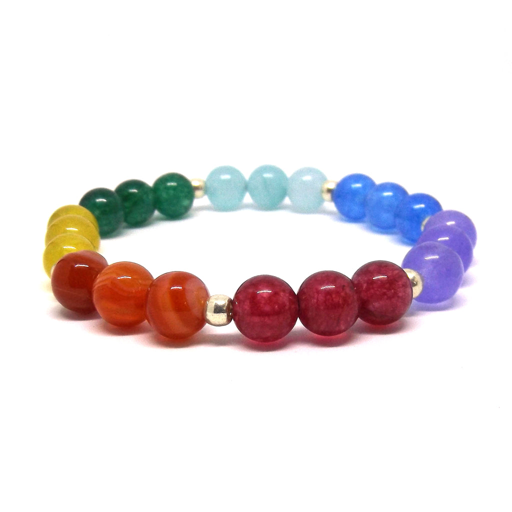 7 Chakra Healing Bracelets With Real Stones Gemstone Healing Chakra