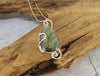 Golden Green Labradorite in Sterling Silver Necklace